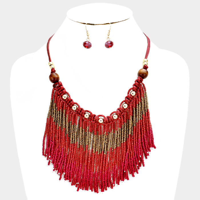 Image result for fringe necklace