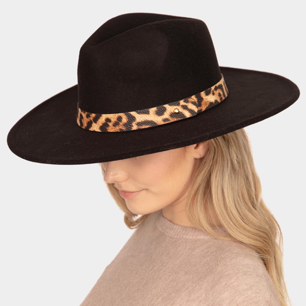 leopard panama hat